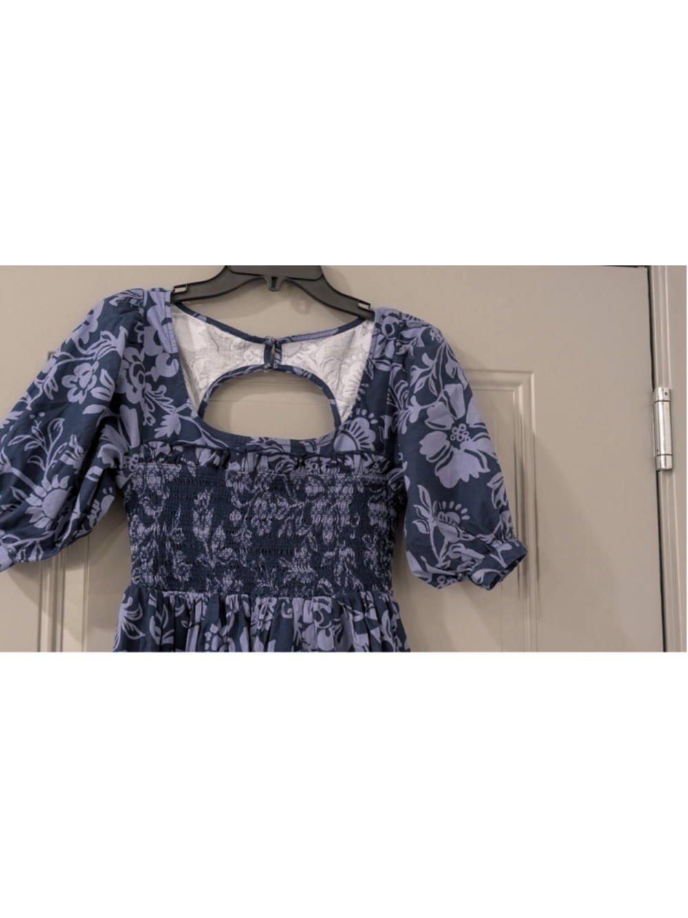 Women's Free People Floral Mini Dress Size S Blue Light Blue - Picture 3 of 12